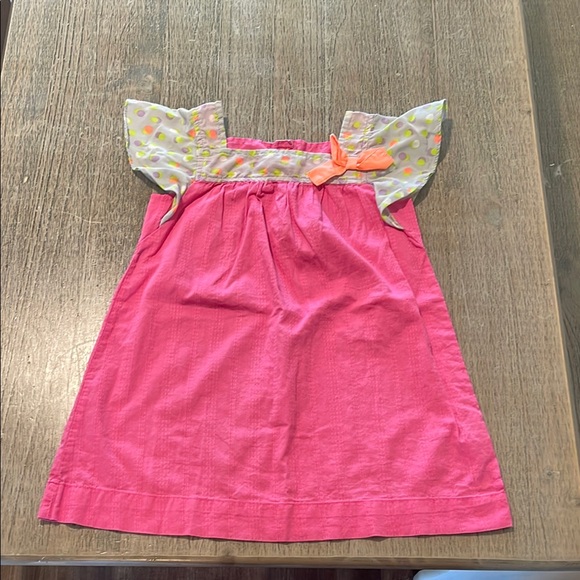 Cherokee Pink Dress with Yellow Polka‎ Dot Accents - Picture 1 of 4
